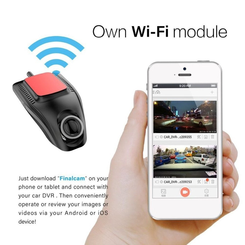 Small Eye Dash Cam Car DVR Recorder Camera With Wifi Full HD - Nyaabs