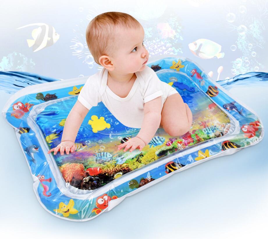 Baby Inflatable Water Mat, Infants Summer Beach Water Mat Patted Pad Water Cushion For Infants Toddlers Summer Activity Play Toys Baby Pillows - Nyaabs