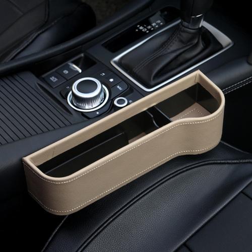 PU Car Organizer Seat Gap Storage Box Car Seat Side Slit for Wallet Phone Coins Cigarette Keys Cards Car Accessories - Nyaabs