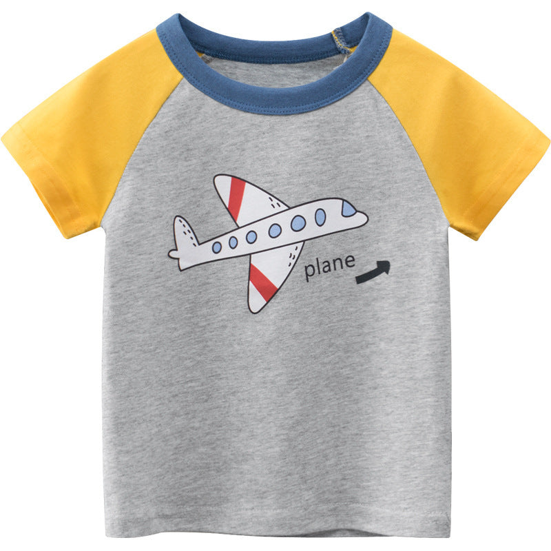 New Children's Clothing Children's Short-Sleeved T-Shirt Boys Half-Sleeved Clothes - Nyaabs