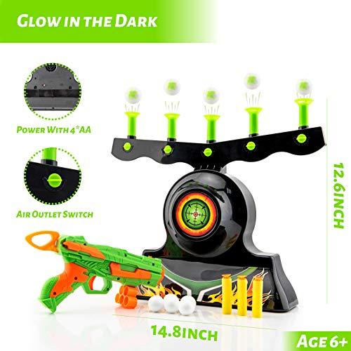 Shooting Targets For Guns Shooting Game Glow In The Dark Floating Ball Target Practice Toys For Kids Boys Hover Shot 1 Blaster Toy Gun 10 Soft Foam Balls 3 Darts Gift,Amazon Platform Banned - Nyaabs