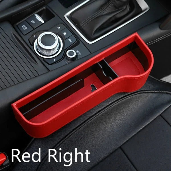 PU Car Organizer Seat Gap Storage Box Car Seat Side Slit for Wallet Phone Coins Cigarette Keys Cards Car Accessories - Nyaabs