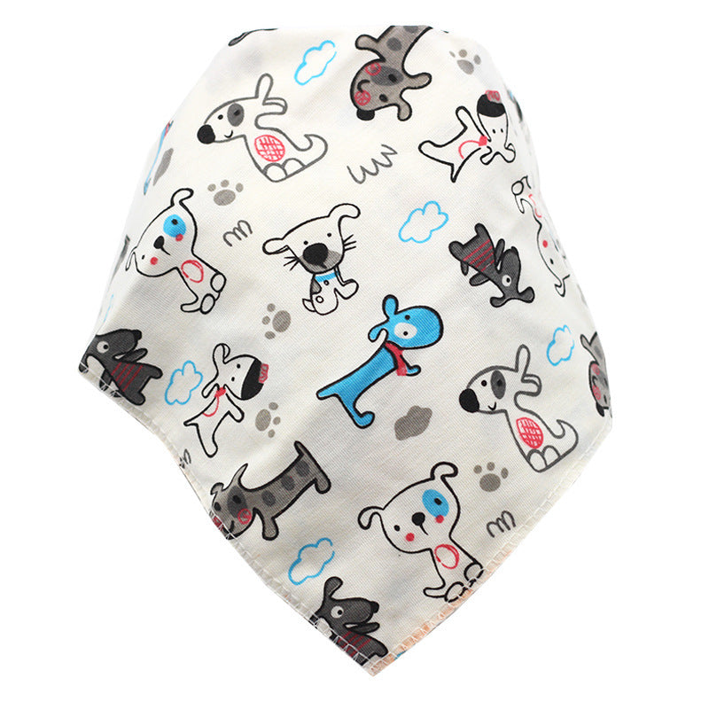 Baby Bibs Waterproof Triangle Cotton Cartoon Child Baberos Bandana Bibs Dribble Bibs Newborn Slabber Absorbent Cloth - Nyaabs