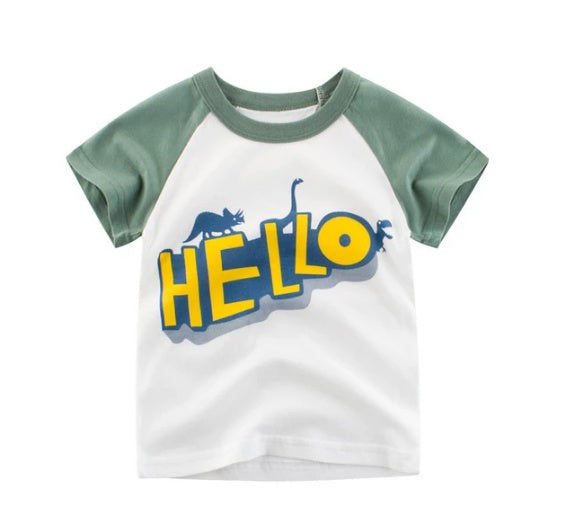 Children's Wear Summer New Korean Children's Boys Cotton T-shirt Men's Treasure In Children's Short Sleeves - Nyaabs