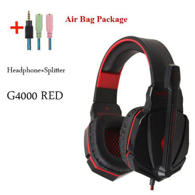 Wired Gaming Headset Headphones Surround Sound Deep Bass Stereo Casque Earphones With Microphone - Nyaabs