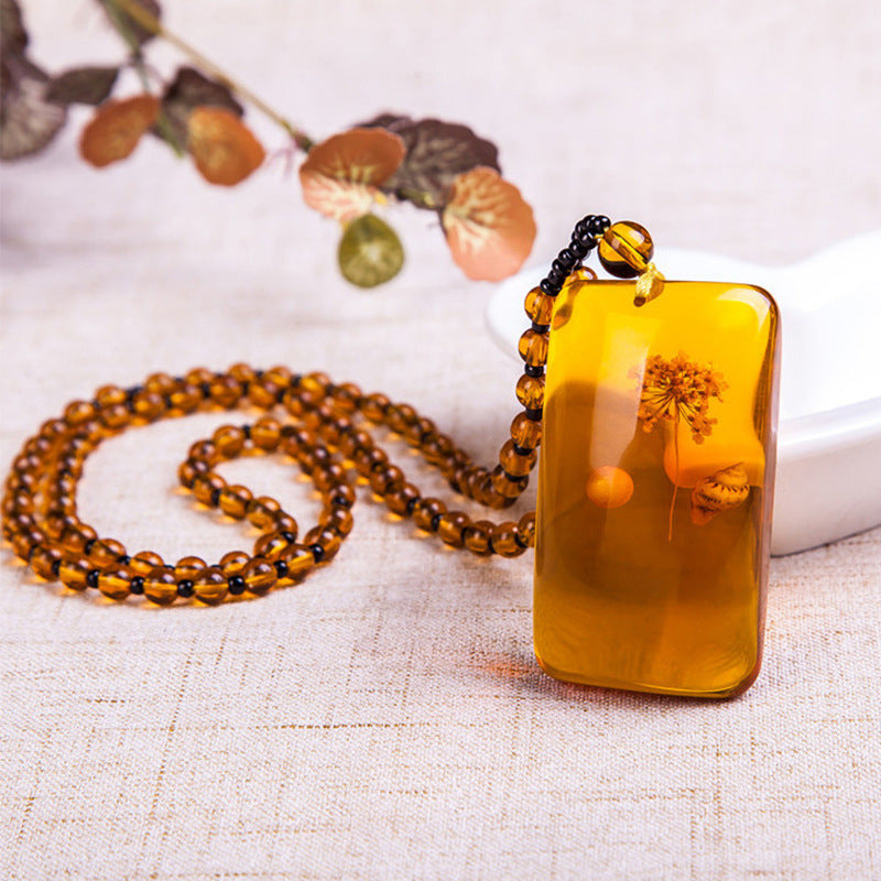 Brazilian amber necklace for men and women - Nyaabs