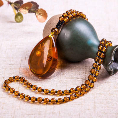 Brazilian amber necklace for men and women - Nyaabs