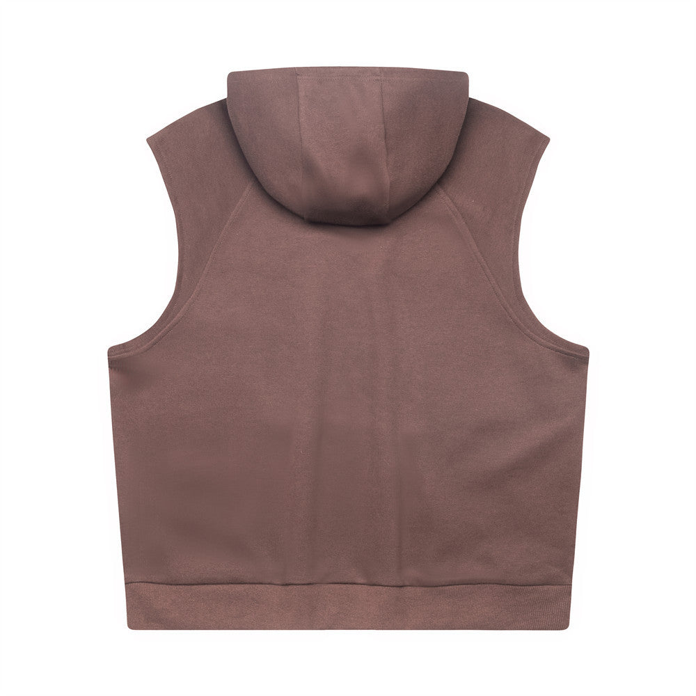 Street Hooded Vest Men's Fashionable Loose Sleeveless - Nyaabs