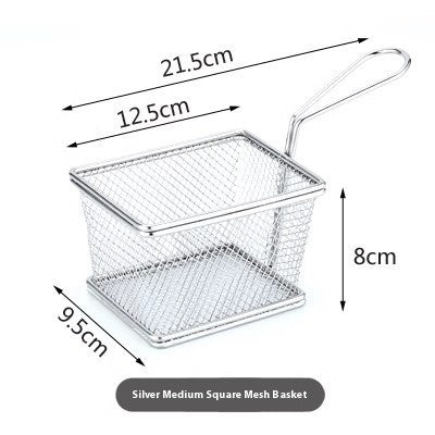 304 Stainless Steel Chips Basket Mini Frying Basket - Nyaabs