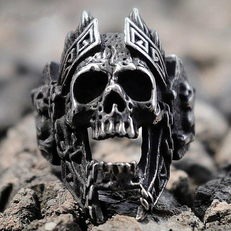 Stainless Steel Vintage Gothic Ring For Men - Nyaabs