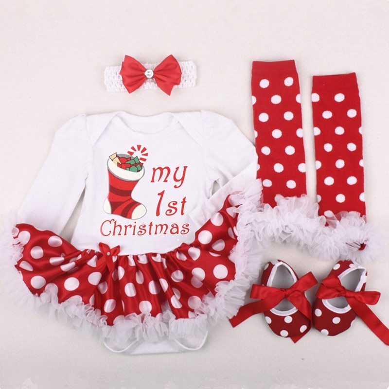 Four-piece Christmas Gift Newborn Clothing Set Baby - Nyaabs