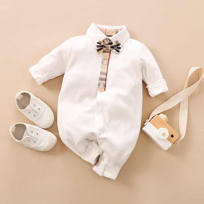 Gentleman's Baby Clothes, Long-sleeved Baby Clothes, Gentleman's Romper - Nyaabs