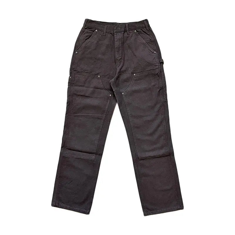 Washed Old Canvas Logging Overalls Trousers - Nyaabs