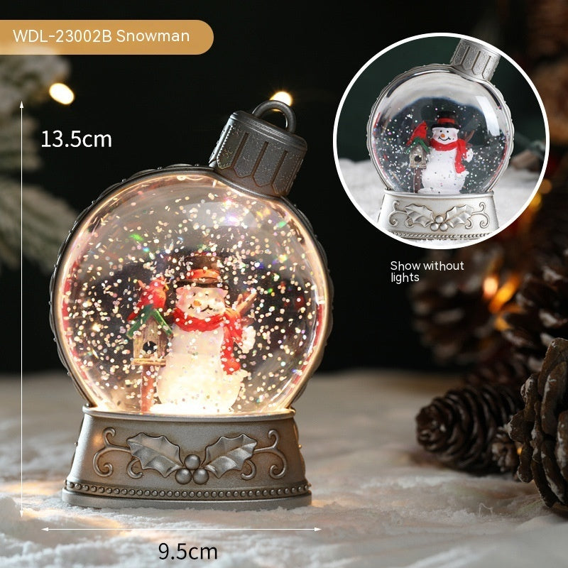 Christmas Holiday Decorations Luminous Simulation Flat Light LED Decoration Scene Layout Flame Light Home Decor - Nyaabs