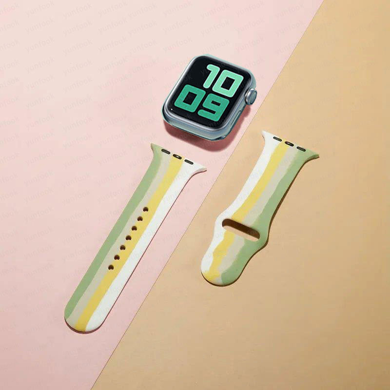 Simple And Creative Colorful Silicone Replacement Strap - Nyaabs