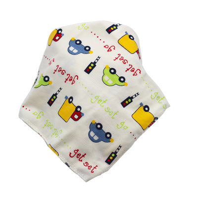 Baby Bibs Waterproof Triangle Cotton Cartoon Child Baberos Bandana Bibs Dribble Bibs Newborn Slabber Absorbent Cloth - Nyaabs