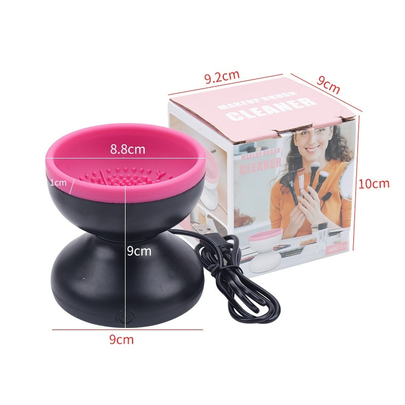 Electric Makeup Brush Cleaner Machine Portable Automatic USB Cosmetic Brush Cleaner Tools For All Size Beauty Makeup Brushes Set - Nyaabs