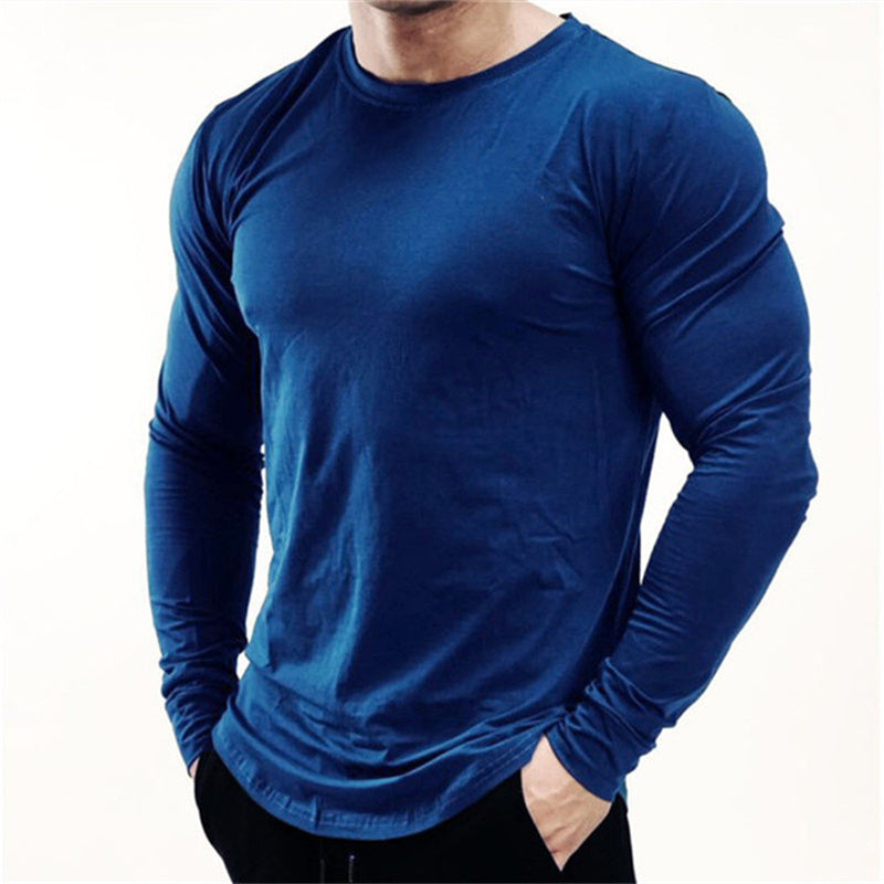 New Long Sleeve T Shirt Sport Men Gym Shirt Quick Dry Gym Fitness Training Running T Shirt Men Workout T-Shirt Bodybuilding Tops nyaab's