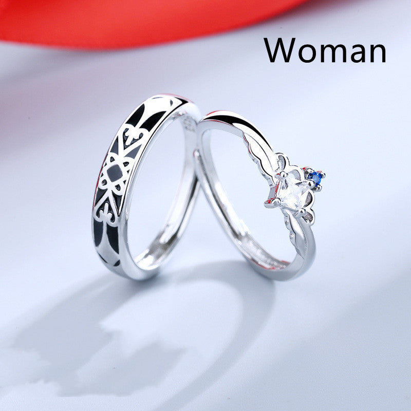 Men And Women Couples Niche Design Ring - Nyaabs