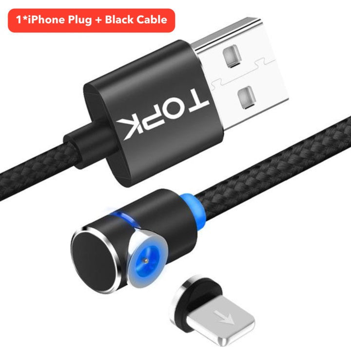 Magnetic Cable Micro Usb Cable 360 Degree Rotate Magnetic Charge Phone Charging Cord Wire - Nyaabs