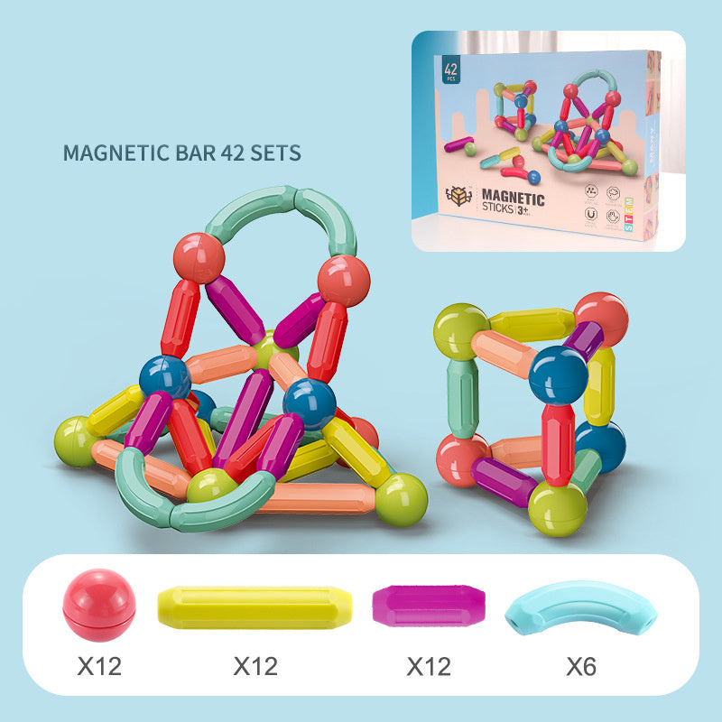 Baby Toys Magnetic Stick Building Blocks Game Magnets Children Set Kids Magnets For Children Magnetic Toy Bricks - Nyaabs