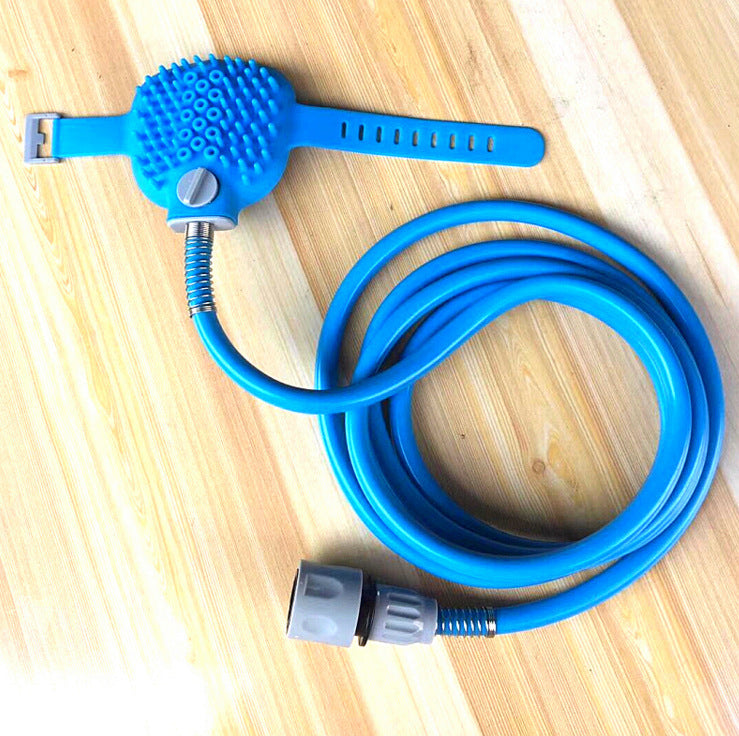 Pet Bathing Tool Pet Dog Convenient Clean Water Pipe Spray Nozzle Strap - Nyaabs