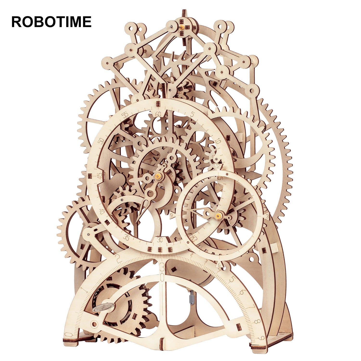 Robotime Rokr Pendulum Clock 170 Pcs 3D Wooden Puzzle Toys Building Block Kits Assembly Gifts For Children Adults Dropshipping My Store