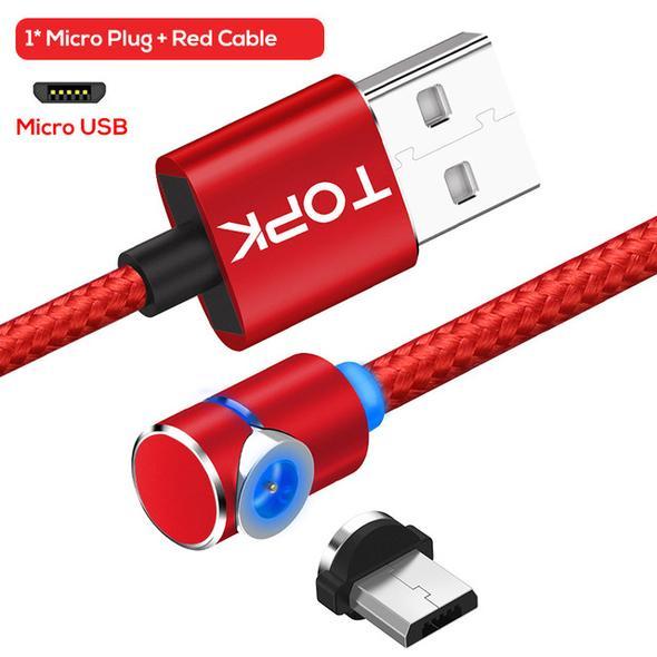 Magnetic Cable Micro Usb Cable 360 Degree Rotate Magnetic Charge Phone Charging Cord Wire - Nyaabs