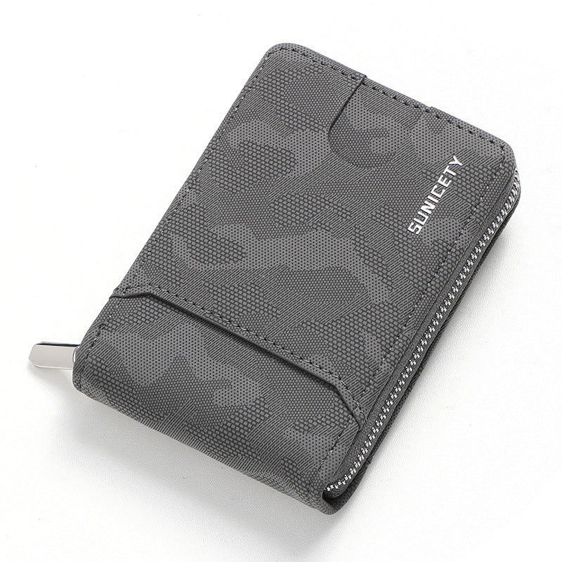 Camouflage Large Capacity Zipper Men's Wallet - Nyaabs