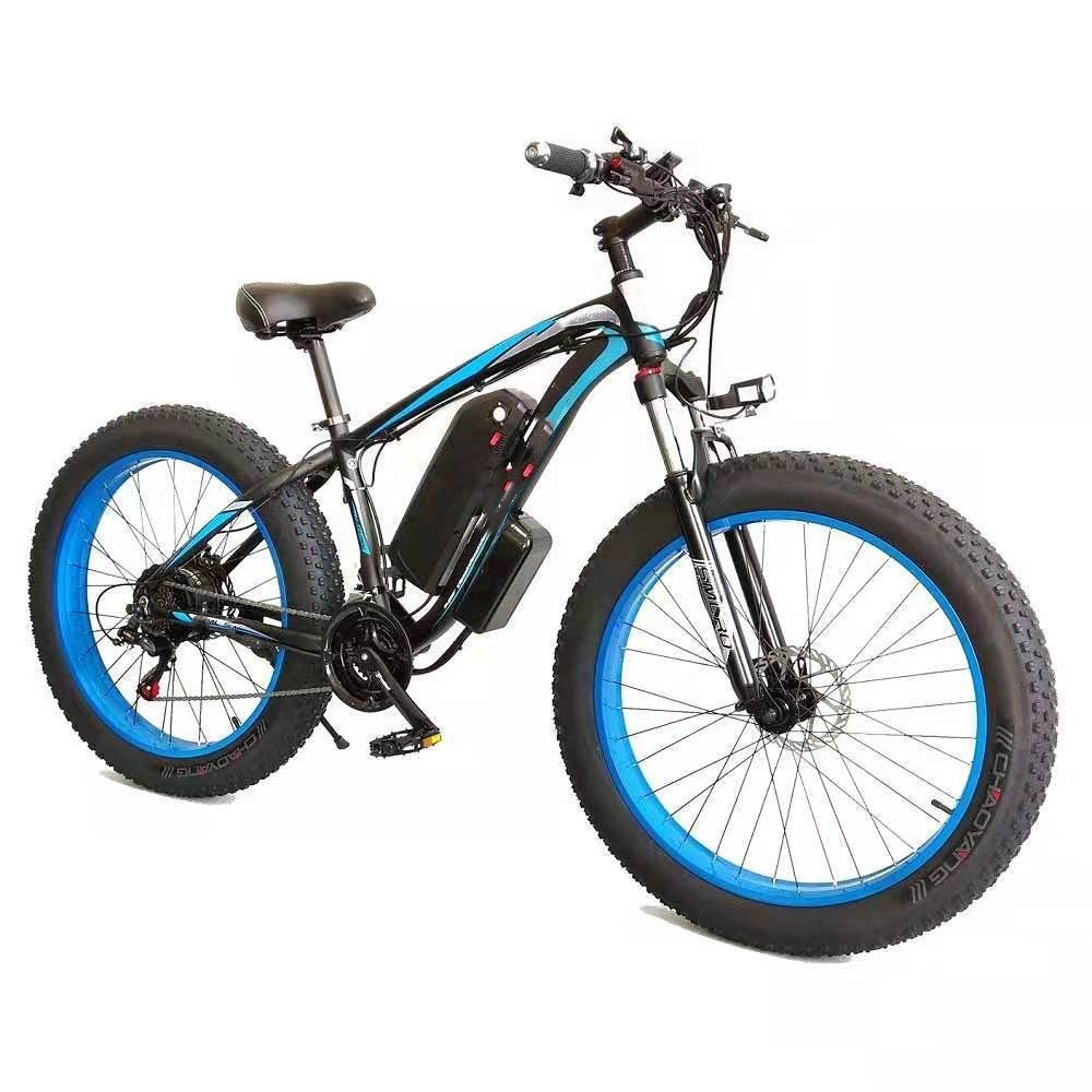 Electric Bicycle Lithium Tram Snow Electric Mountain Bike 21 Speed - Nyaabs