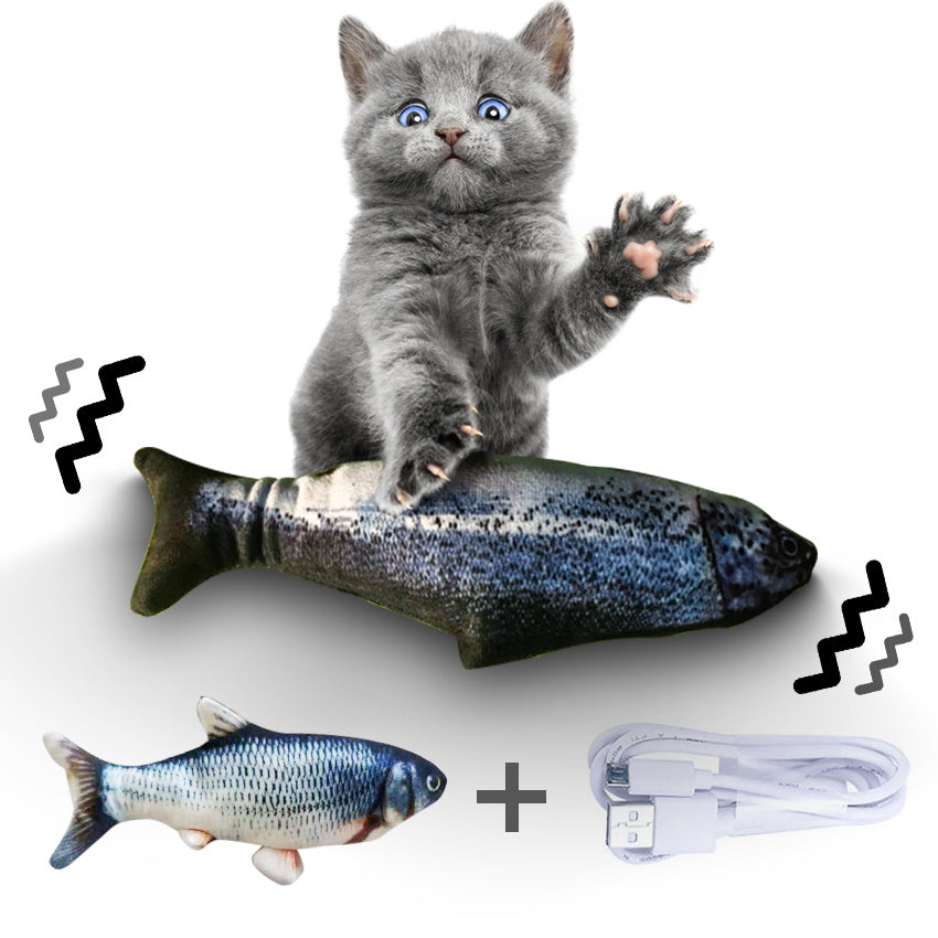 Without Cat Nip Version - Electric Jumping Fish Simulation Electric Fish Toy - Nyaabs