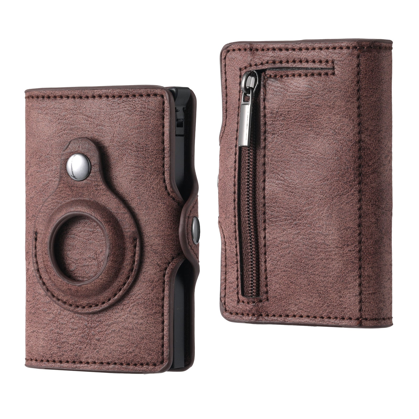 Men's Wallet Tracker Card Clamp Metal Card Holder - Nyaabs