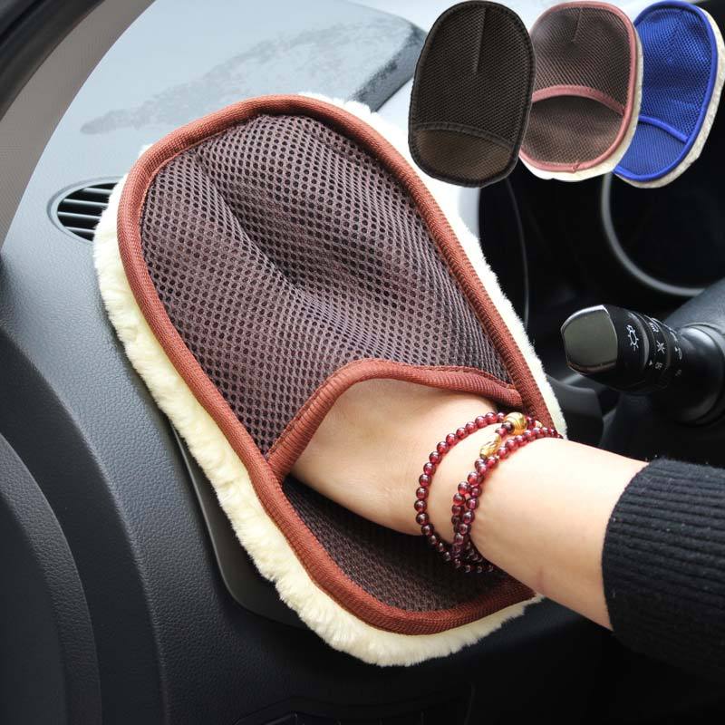 Car type soft hair car wash cleaning gloves car motorcycle car wash car care cleaning tools - Nyaabs