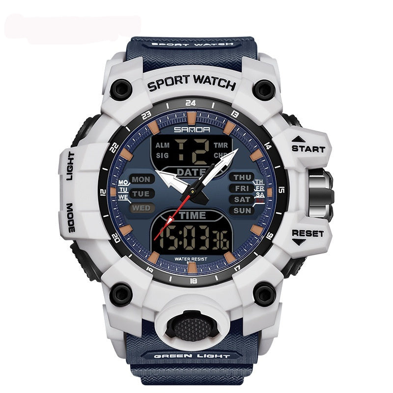 Multifunctional Men's Fashion Korean Style Waterproof Shockproof Transparent Watch - Nyaabs