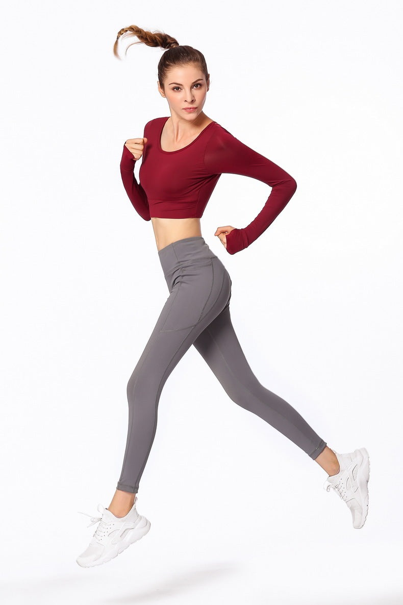 Cross Back Sports Fitness Wear Long Sleeve - Nyaabs