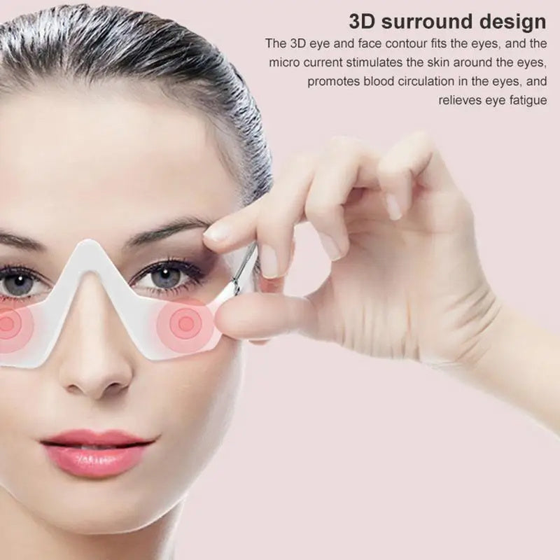 3D Eye Beauty Instrument Micro-Current Pulse Eye Relax Reduce Wrinkles And Dark Circle Remove Eye Bags Massager Beauty Tool - Nyaabs