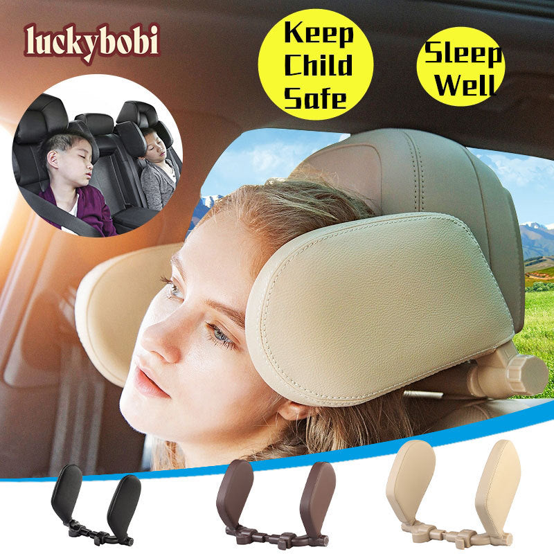 Car Seat Headrest Pillow Travel Rest Neck Pillow Support Solution For Kids Pillow And Adults Auto Seat Head Cushion Car Pillow - Nyaabs