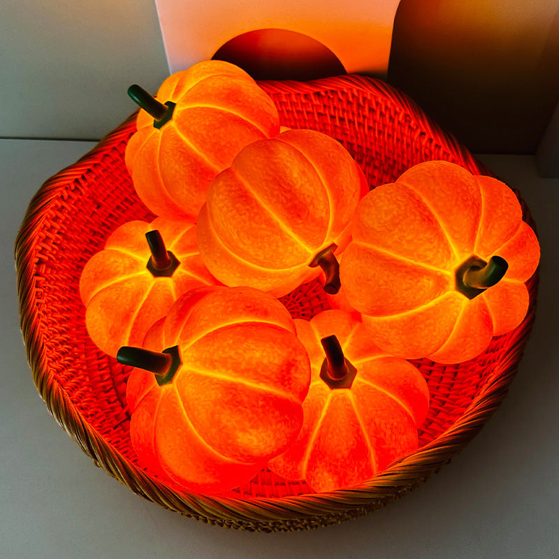 Pumpkin Halloween Decorative Night Light Bedroom Dormitory Creative Bedside Lights Eye Protection Deco Night Lamp - Nyaabs