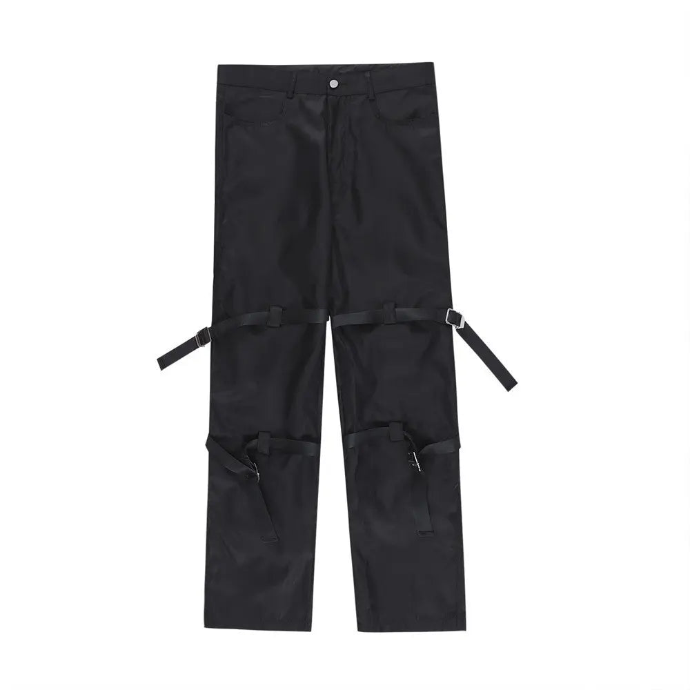 Men's Design Sense Loose Straight-leg Pants - Nyaabs