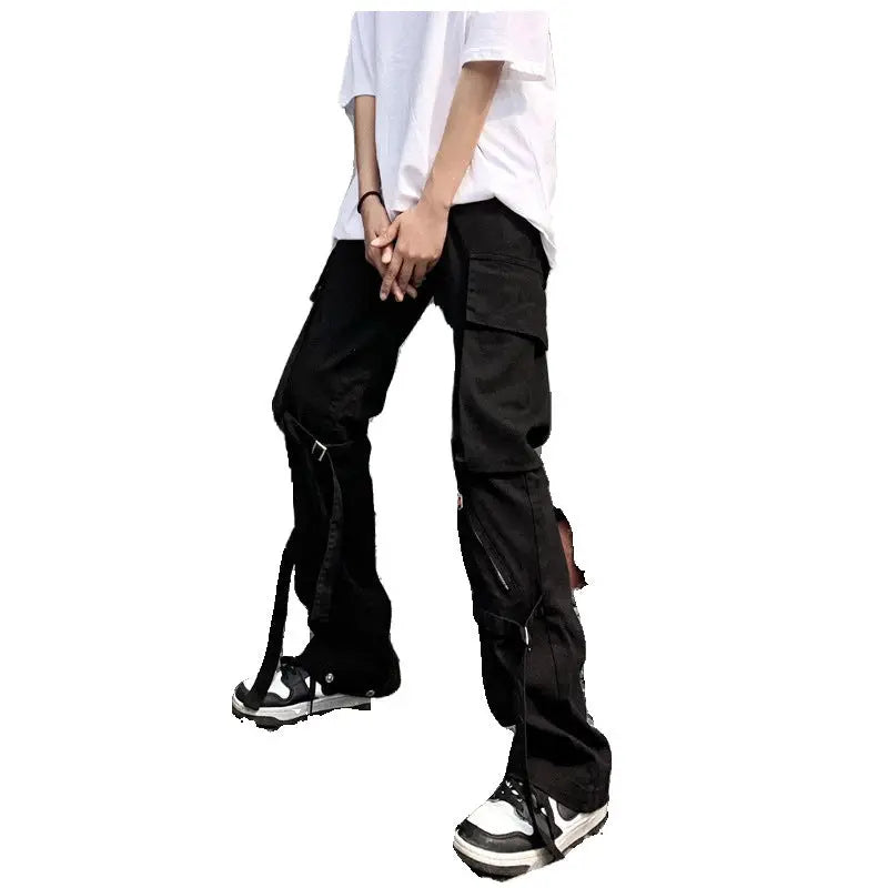 Europe And America High Street Hiphop Trousers - Nyaabs