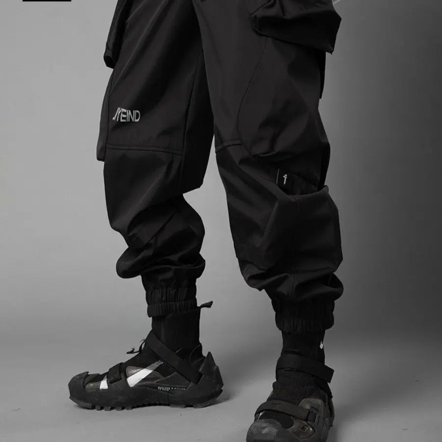 Spring Drawstring Functional Tactical Pants For Men - Nyaabs