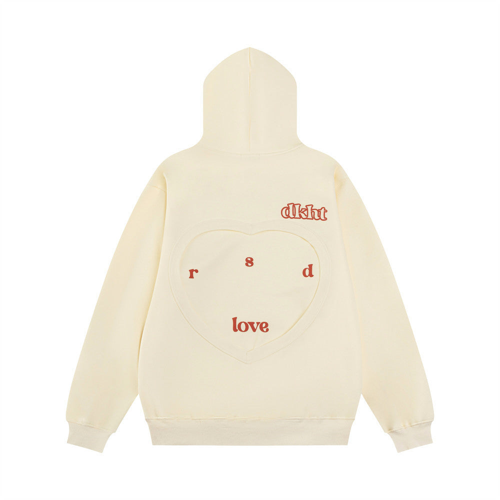 Letter Printed Long Sleeve Hooded Sweater - Nyaabs