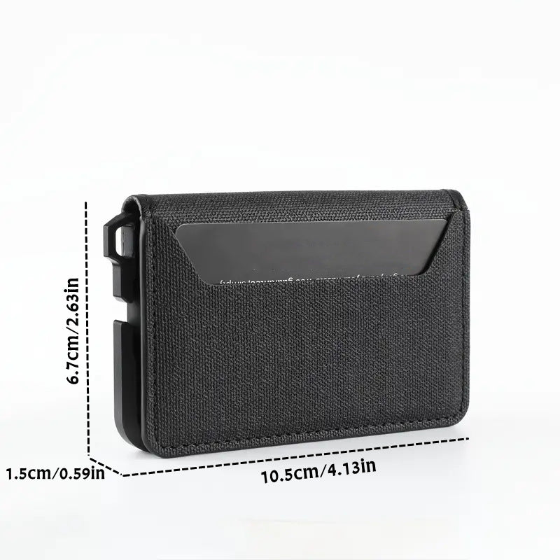 Men's Ultra-thin Metal EDC Leather Wallet - Nyaabs