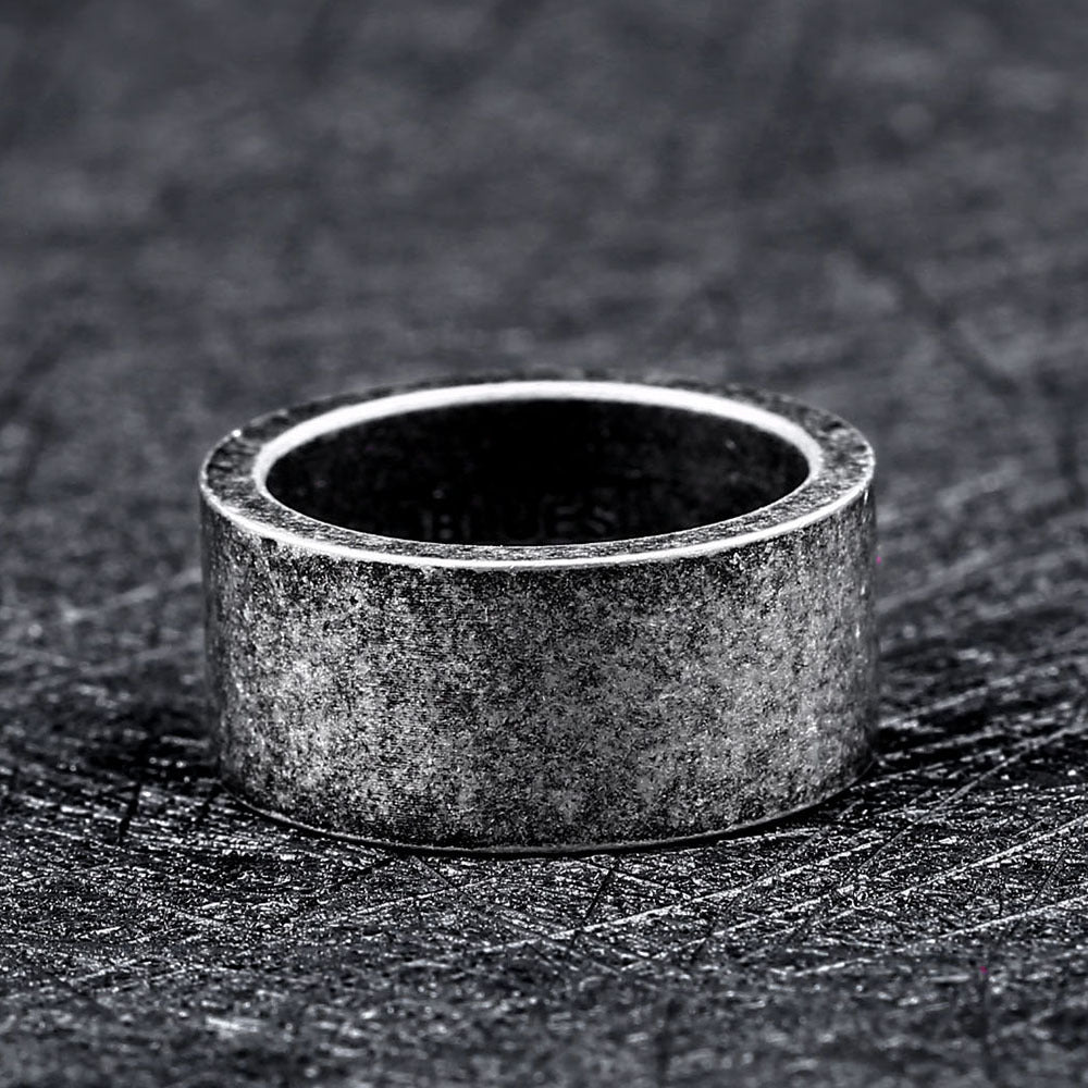 Titanium Steel Men And Women Simple Ring - Nyaabs