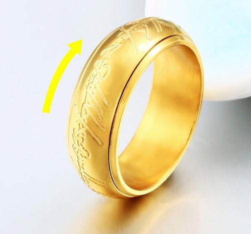 Stainless Steel Vacuum Electroplated Ring For Men - Nyaabs