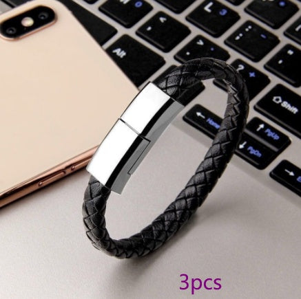 New Bracelet Charger USB Charging Cable Data Charging Cord For IPhone14 13 Max USB C Cable For Phone Micro Cable - Nyaabs