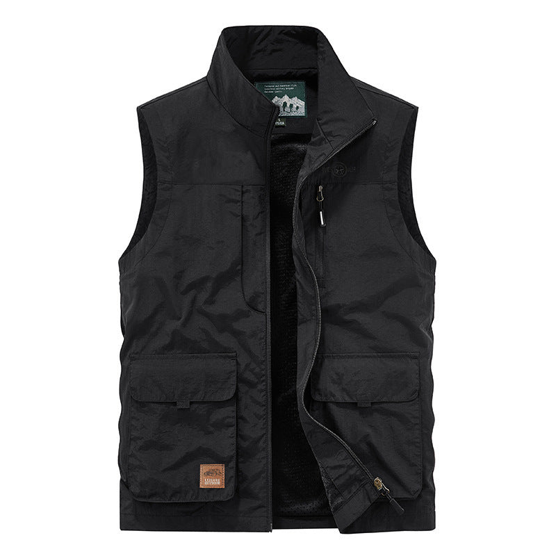 Outdoor Tourism Multi-pocket Work Pants Vest Jacket nyaabs.com