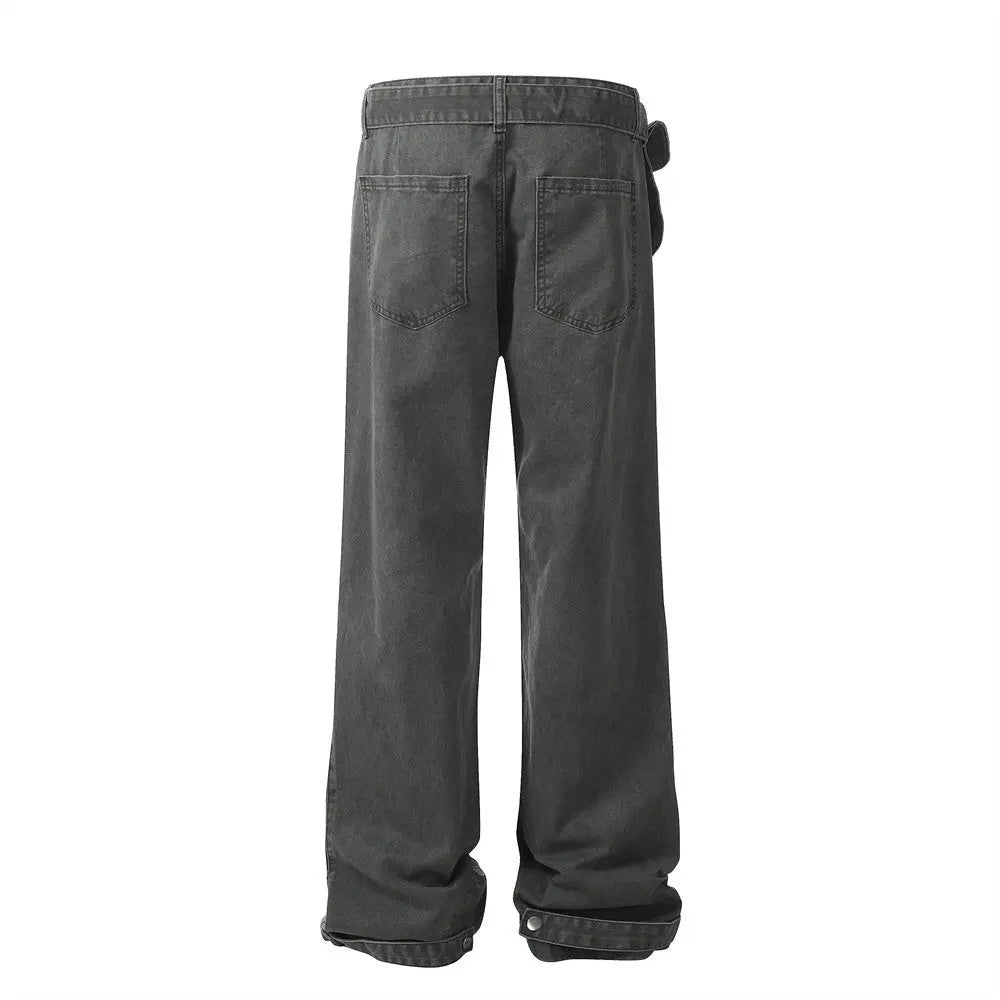 Loose Denim Trousers Men's Outdoor Tactics - Nyaabs