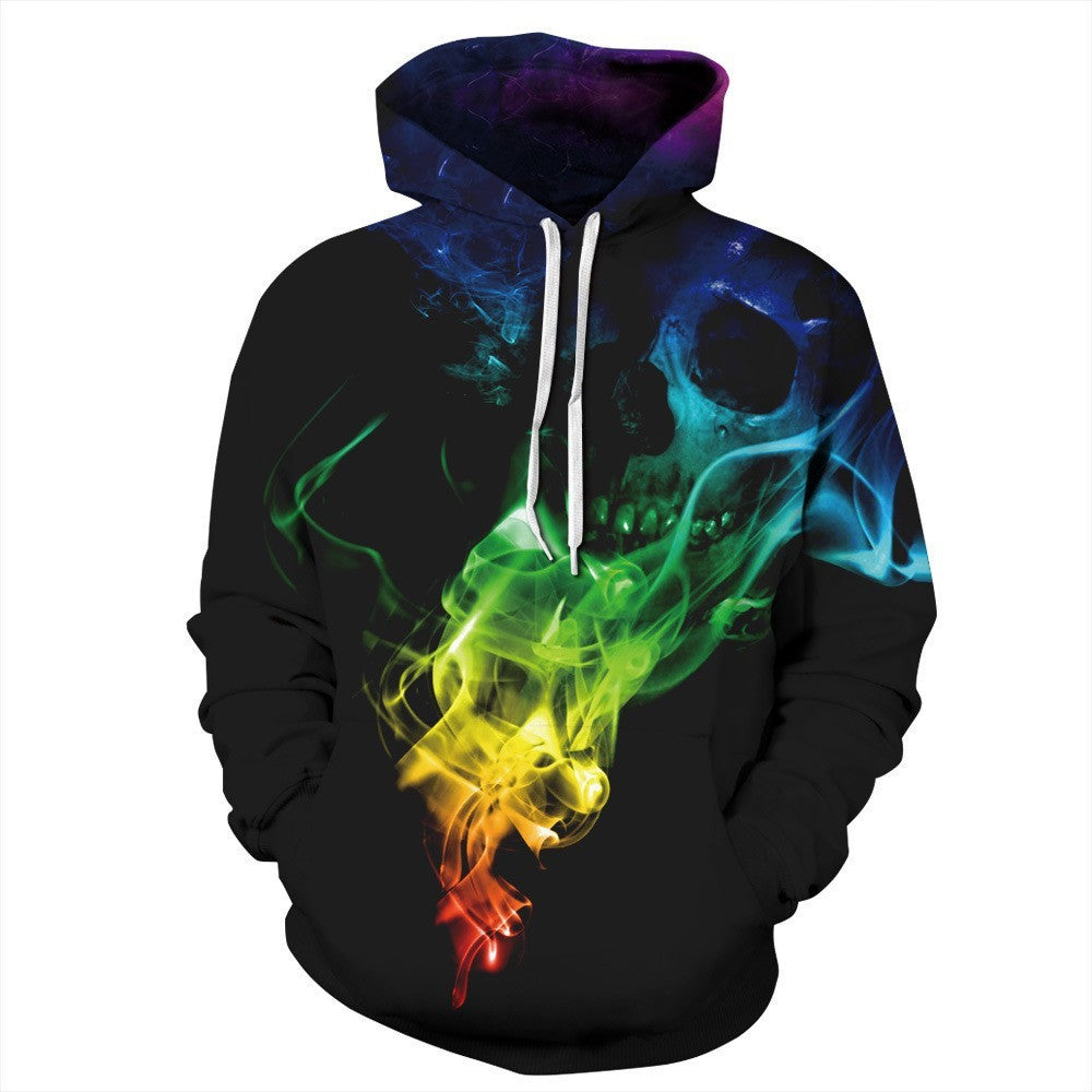 Starry Sky Men's Color Ink Digital Printed Hoodie - Nyaabs