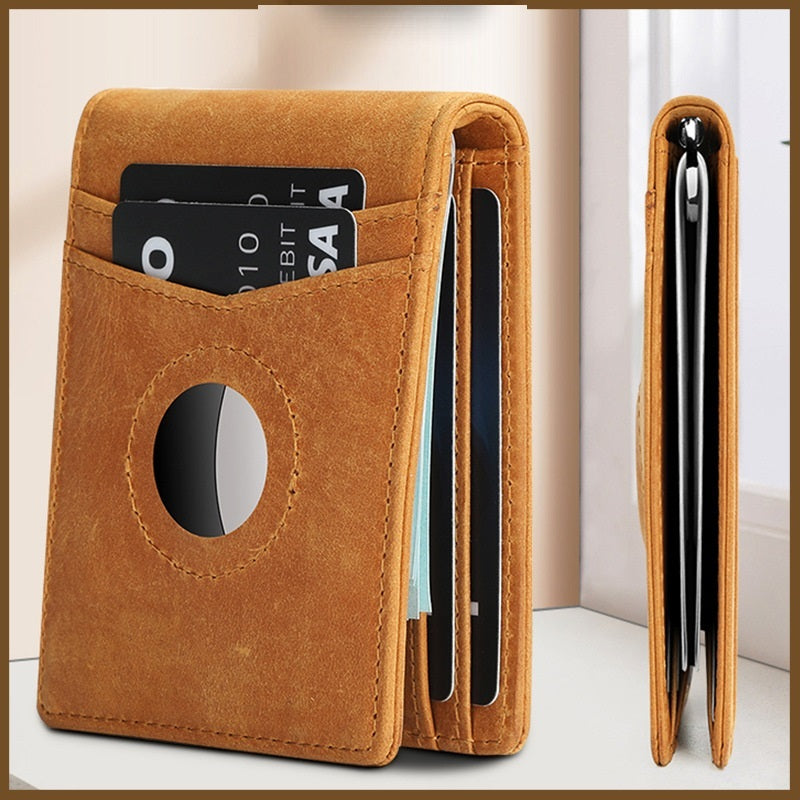 Anti-theft Brush Genuine Leather Men's Wallet - Nyaabs